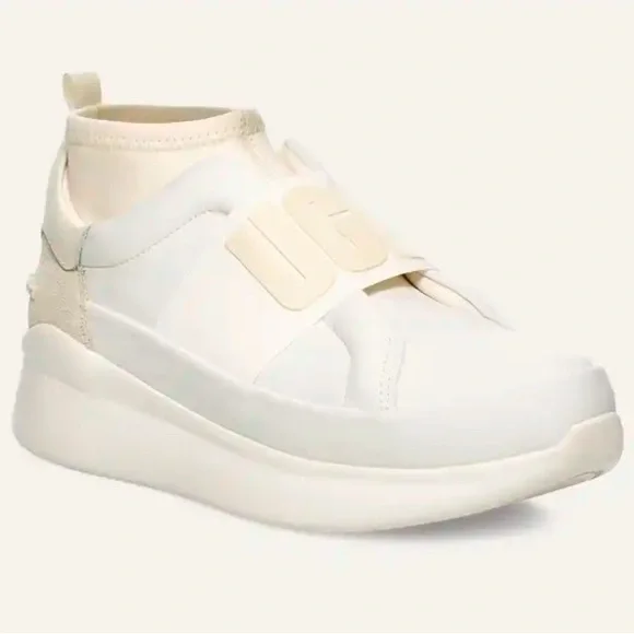 UGG NEUTRA COCONUT MILK SNEAKERS - WOMEN'S Cream Slip-On Sneakers Size 6 - Picture 1 of 8